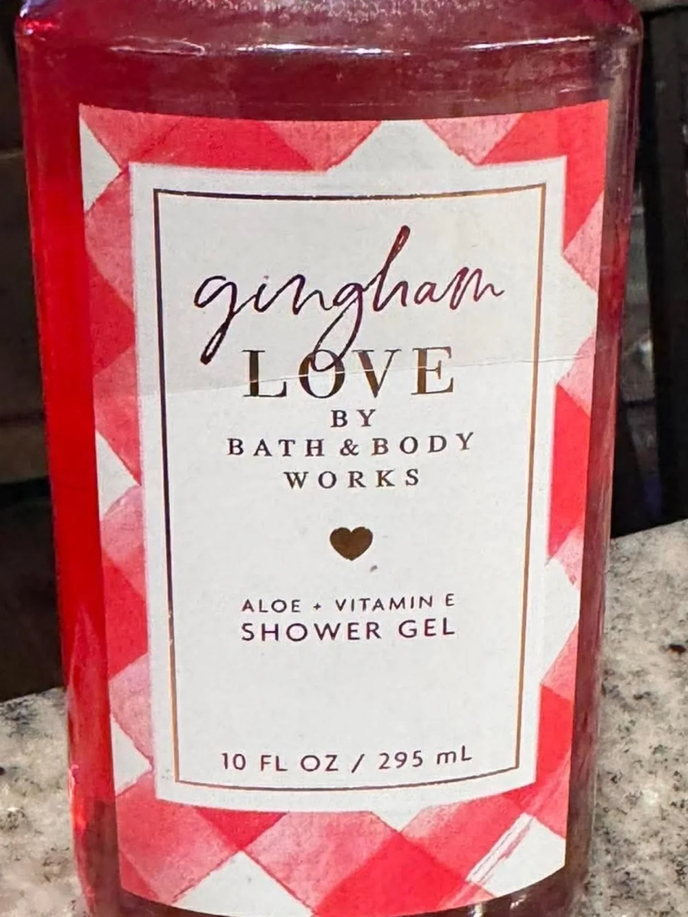 Bath & Body Works Gingham Love Shower Gel - Red